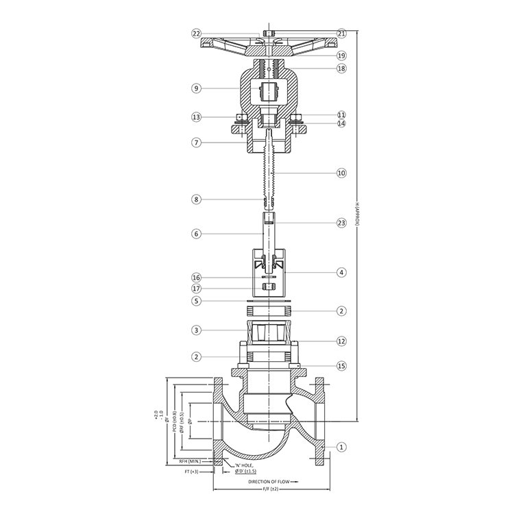 Cast Steel Piston Valve